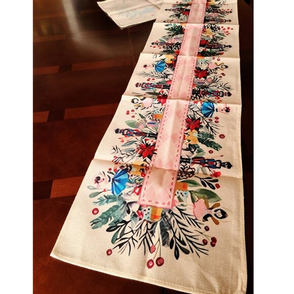 Nutcracker Table Runner Halloween Decor Decorative Cloth Holiday Decoration 72" - Picture 3 of 11